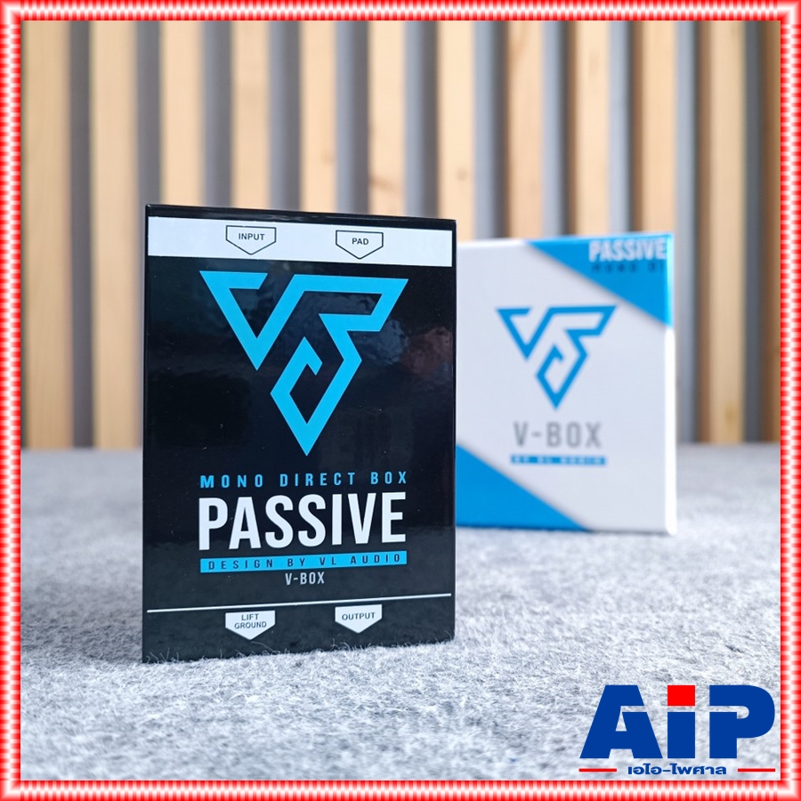 V BOX Mono Passive DI MKII ตัวกรองสัญญาณเสียง กล่องสัญญาณเสียง ดีไอสำหรับคีบอร์ดเบสกีตาร์และเครื่องดนตรี เอไอ-ไพศาล
