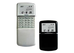 เครื่องคิดเลข แบบสไลด์ ฝาเปิด มีปฏิทิน มีสีดำ และ สีขาว