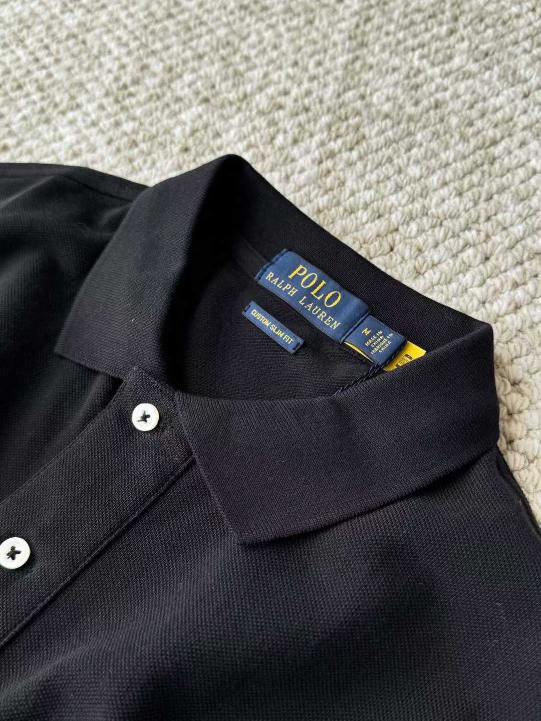 **do**เสื้อคอโปโล Ralph Lauren ปักม้าสีชมพูฟ้า สินค้าใหม่ ของแท้