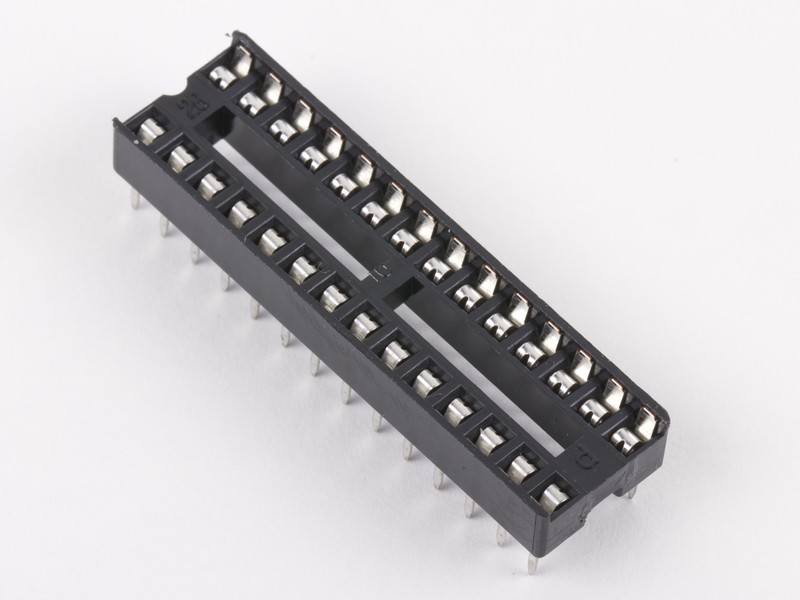 DIP28 (Socket Dip Solder Type 28 Pins, Pitch 2.54mm)