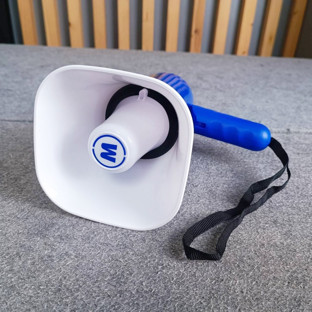 MITSUMI MP-23BL โทรโข่ง 5นิ้วชาร์จได้ 40วัตต์ สีน้ำเงิน มีเสียงนกหวีด อัดเสียงได้ MP 23BL MP23BL แถมแบตเตอร์รี เอไอ-ไพศาล