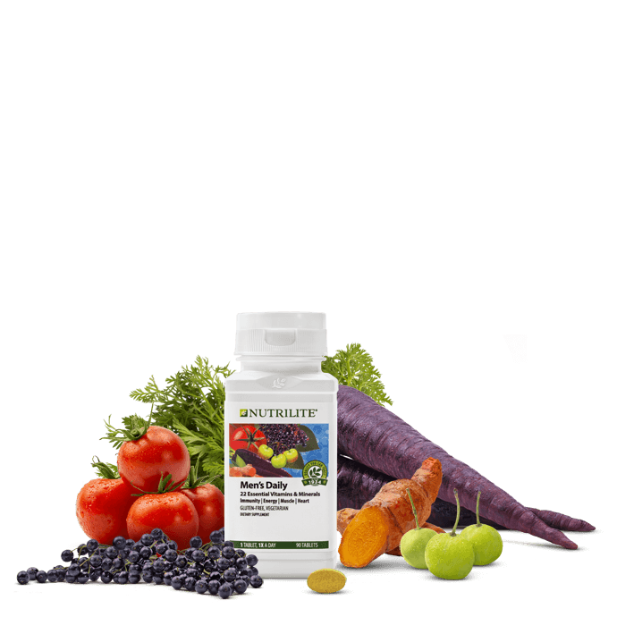 Nutrilite Men’s Daily Multivitamin Tablets วิตามินรวมสำหรับคุณผู้ชาย ขนาด 3 เดือน (90 เม็ด)