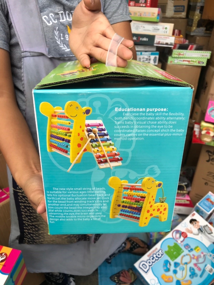 YS601 ของเล่นไม้ ลูกคิดยีราฟระนาดไม้ (ของหมด)