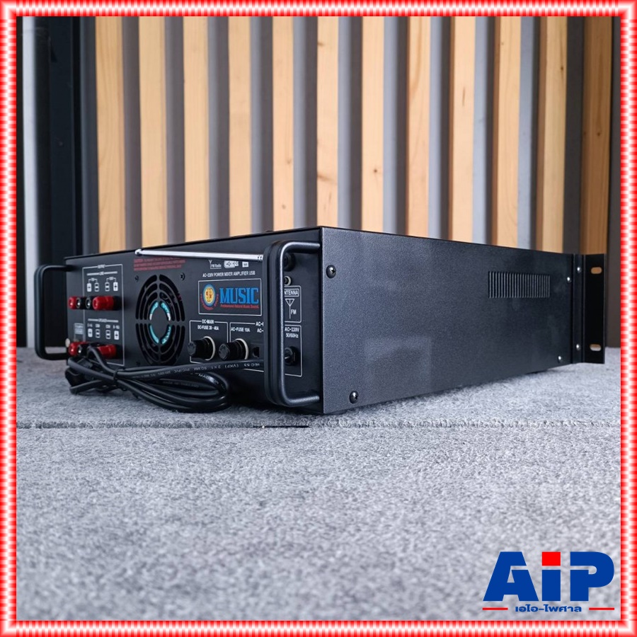 MUSIC KU-750B แอมป์LINE+USB(34กก.) เครื่องขยายเสียง เสียงตามสาย งานกระจายเสียง KU750B KU 750B เอไอ-ไพศาล