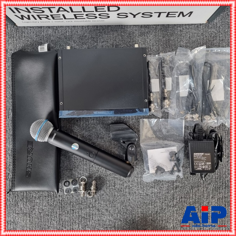 SHURE BLX24RA/B58-M19 ไมค์ลอย ชุดไมค์ลอยมือถือเดี่ยว ย่าน UHF SHURE BLX 24 RA/B 58 M 19 SHURE BLX24RA / B58M19 SHURE BLX24RA/B58M19 เอไอ-ไพศาล +++