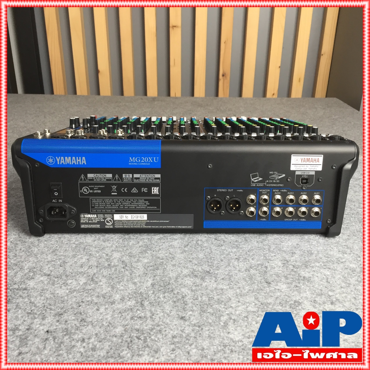 YAMAHA MG20XU MIXING CONSOLE สำหรับงาน กลางแจ้ง แสดงสด สตูดิโอ ติดตั้ง บันทึกเสียง ของแท้ 100% ประกัน สยามยามาฮ่า เอไอ-ไพศาล +++