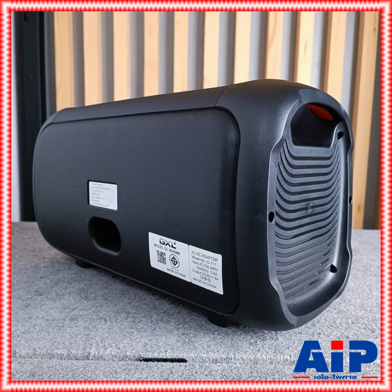 GXL GL-9696MB ลำโพง พร้อมไมค์ลอย2ตัว ON THE GO มีไฟ LED มีแบตเตอรี่ภายในตัว GXL ลำโพงบลูทูธ ลำโพงเคลื่อนที่ ตู้ลำโพงเอนกประสงค์ GL 9696MB GL9696MB เอไอ-ไพศาล