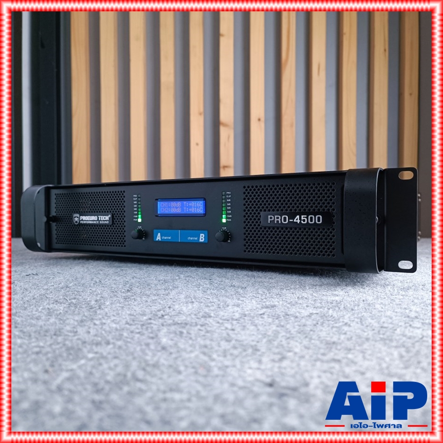 รุ่นใหม่มีจอ PROEUROTECH PRO-4500 NEWมีจอ POWERAMP เพาว์เวอร์แอมป์ 450 วัตต์ รุ่นใหม่ ขนาด 2U ระบบหม้อแปลง โปรยูโรเทค PRO 4500 PRO4500 เอไอ-ไพศาล