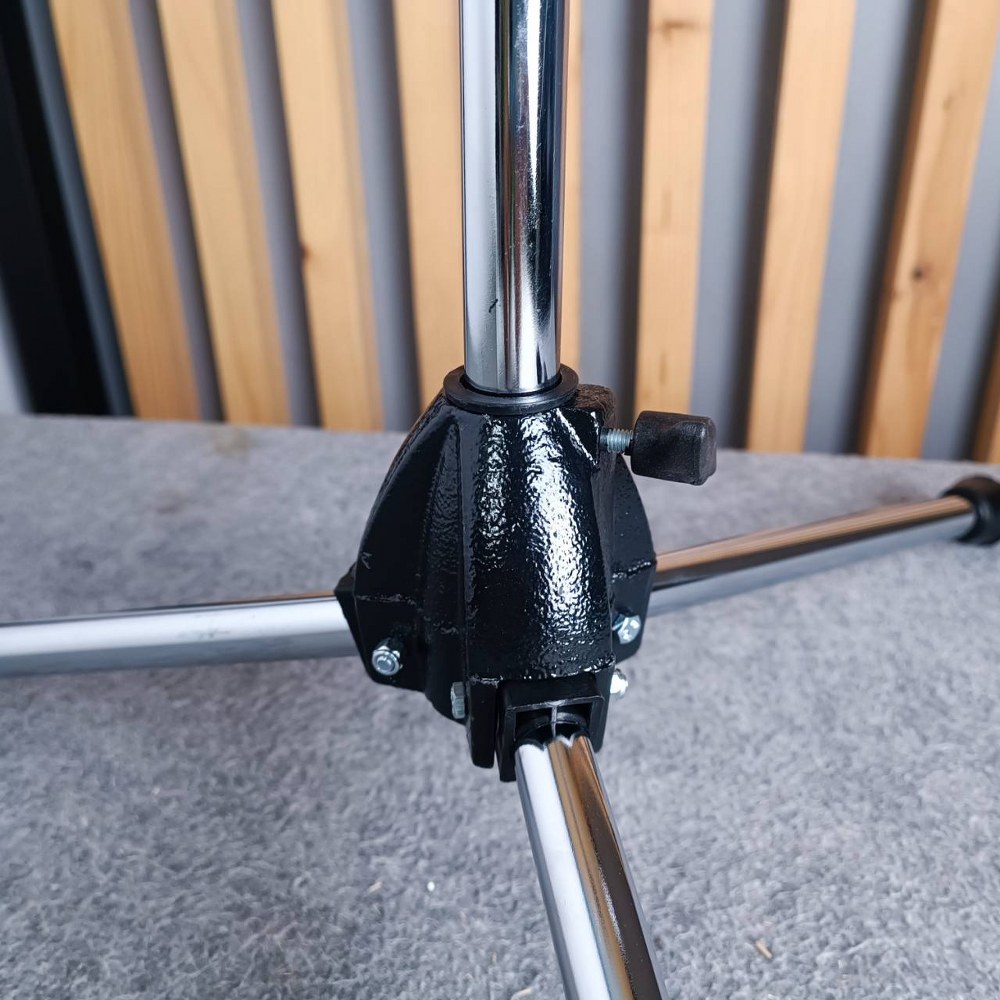 SUPER ขาตั้งไมค์บูม ขาตั้งไมค์ตั้งพื้น ขาตั้งไมค์ ไม่มีรวมคอสวมไมค์ ขาไมค์ตั้งพื้น ขาไมค์เหล็ก ชุปโครเมียม ขาตั้งไมค์