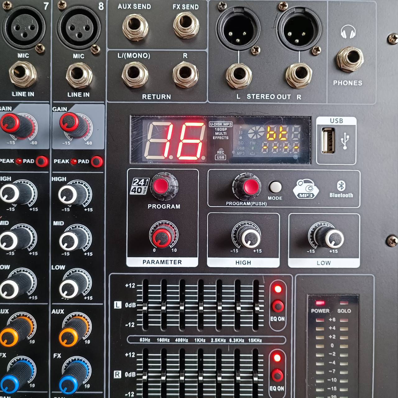 MICROTECH MP-8 powermixer เพาเวอร์มิกเซอร์ 8 ช่อง เอฟเฟคแท้ ไมโครเทค MICROTECH MICRO TECH MP 8 MP8 เอไอ-ไพศาล