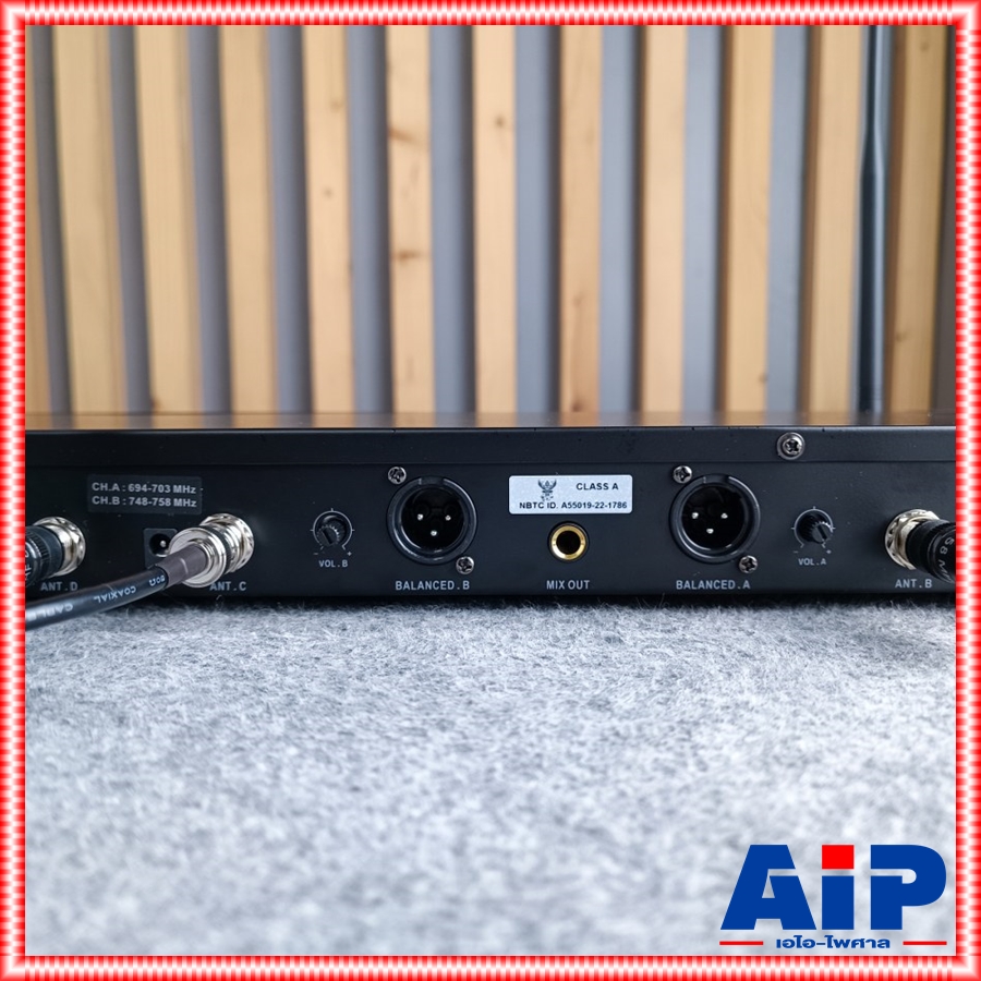 *ไม่มีกระเป๋า* PROEUROTECH PRO-777 ไมค์ลอยคู่UHF ไมค์ลอยปรับความถี่ มี2ช่วงความถี่ โปรยูโรเทค 4เสารับสัญญาณ PRO 777 PRO777 PRO EUROTECH เอไอ-ไพศาล