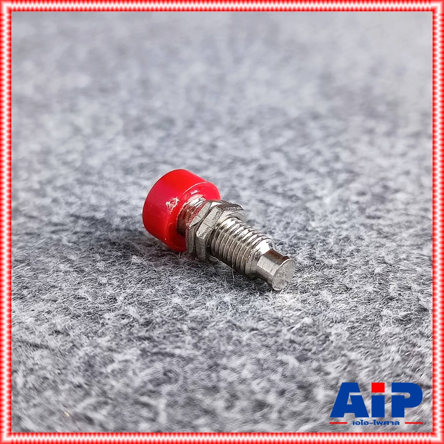 ตัวเมีย แจ็คอากาศเหล็ก สีแดง ปลั๊กอากาศ แจ็คอากาศ BANANA เหล็ก เอไอ-ไพศาล