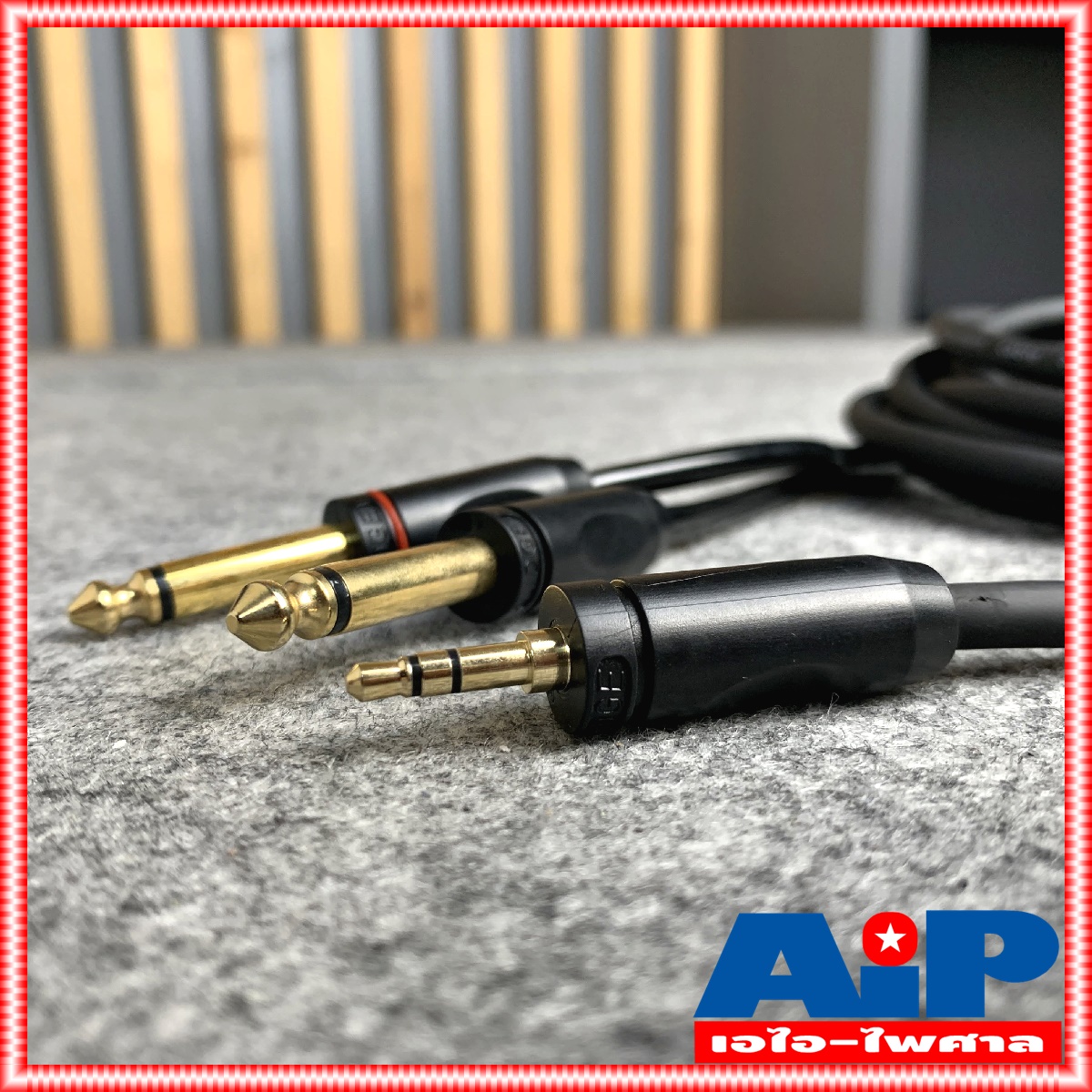 3เมตร LIDGE YM 360 สายP.TR-ST-MICx2 สาย3เมตร YM-360 YM360 สายสัญญาณ TRS โฟนโมโน รุ่น YM-360 ยี่ห้อ NTS สายเสียงจากโน๊ตบุ๊คเข้ามิกเซอร์