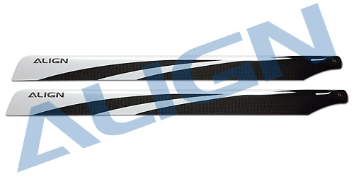 เบลด 650 Carbon Fiber Blades -สีดำ/ขาว