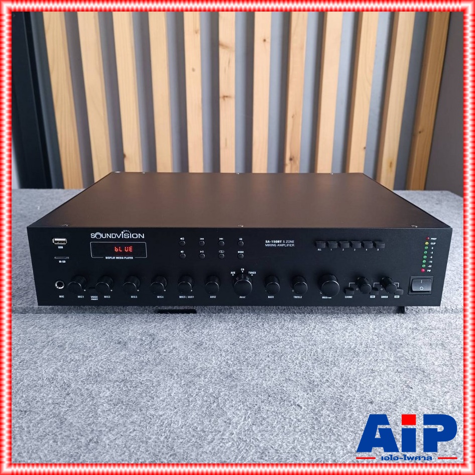 SOUNDVISION SA-150BT powermixer +++ เพาเวอร์มิกเซอร์ระบบประกาศ แอมพลิฟายเออร์ มิกเซอร์ เพาเวอร์มิกเซอร์ SA 150BT SA150BT เอไอ-ไพศาล