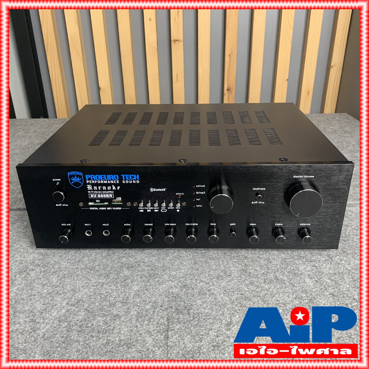 PROEUROTECH AV888 แอมป์คาราโอเกะ แอมป์ขยาย AV-888 แอมป์ Amp แอมป์ขยายเสียง แอมป์ AV 888 เอไอ-ไพศาล