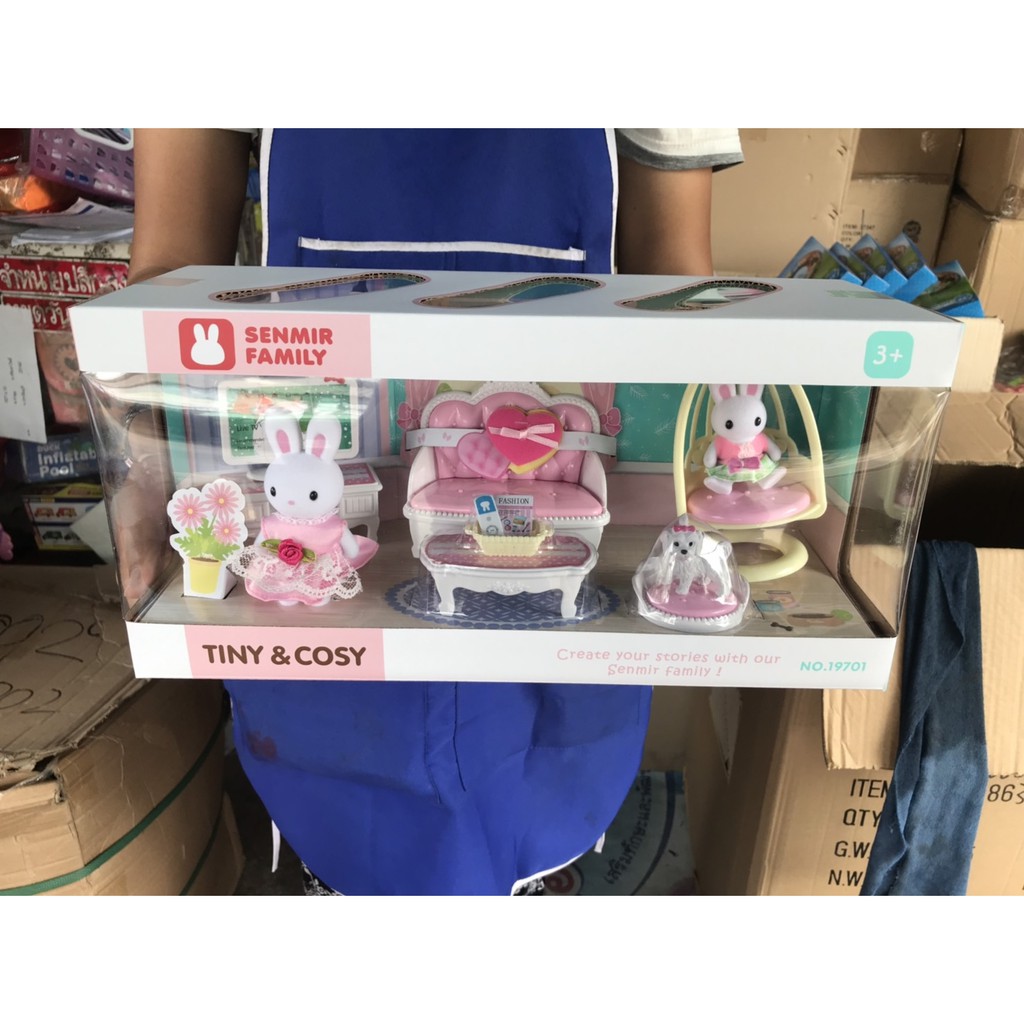 19701 ของเล่นห้องนั่งเล่นโมเดลกระต่าย เหมือนงานซิวาเนีย (ของหมด)