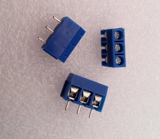 3 Poles KF301-3P Screw Terminal Block Connector 5.0mm Pitch
