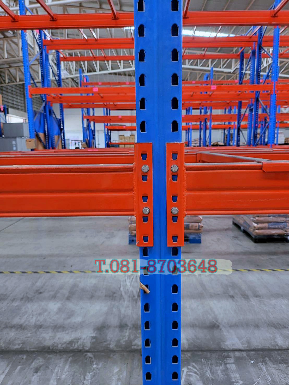 Selective rack เข้าใหม่ รับน้ำหนักได้ชั้นละ 2200 kg ขนาด 100x250xสูง 450cm