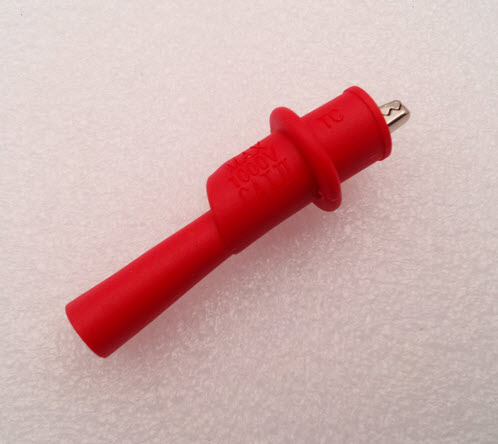 (RED) instrument digital multimeter pen plug can be inserted into the table alligator clip clip element