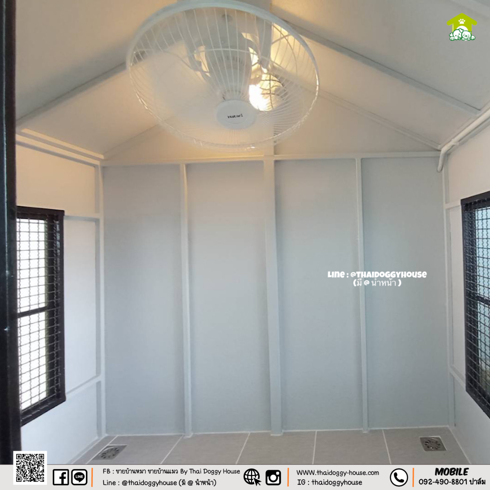 บ้านหมา บ้านแมว " 𝐓𝐇𝐀𝐈 𝐃𝐎𝐆𝐆𝐘 𝐇𝐎𝐔𝐒𝐄 " 🐕🦺🐈 แบบใหม่ล่าสุดของทางร้าน ดีไซน์ทันสมัยให้ความรู้สึกเรียบหรู สวยงาม บ้