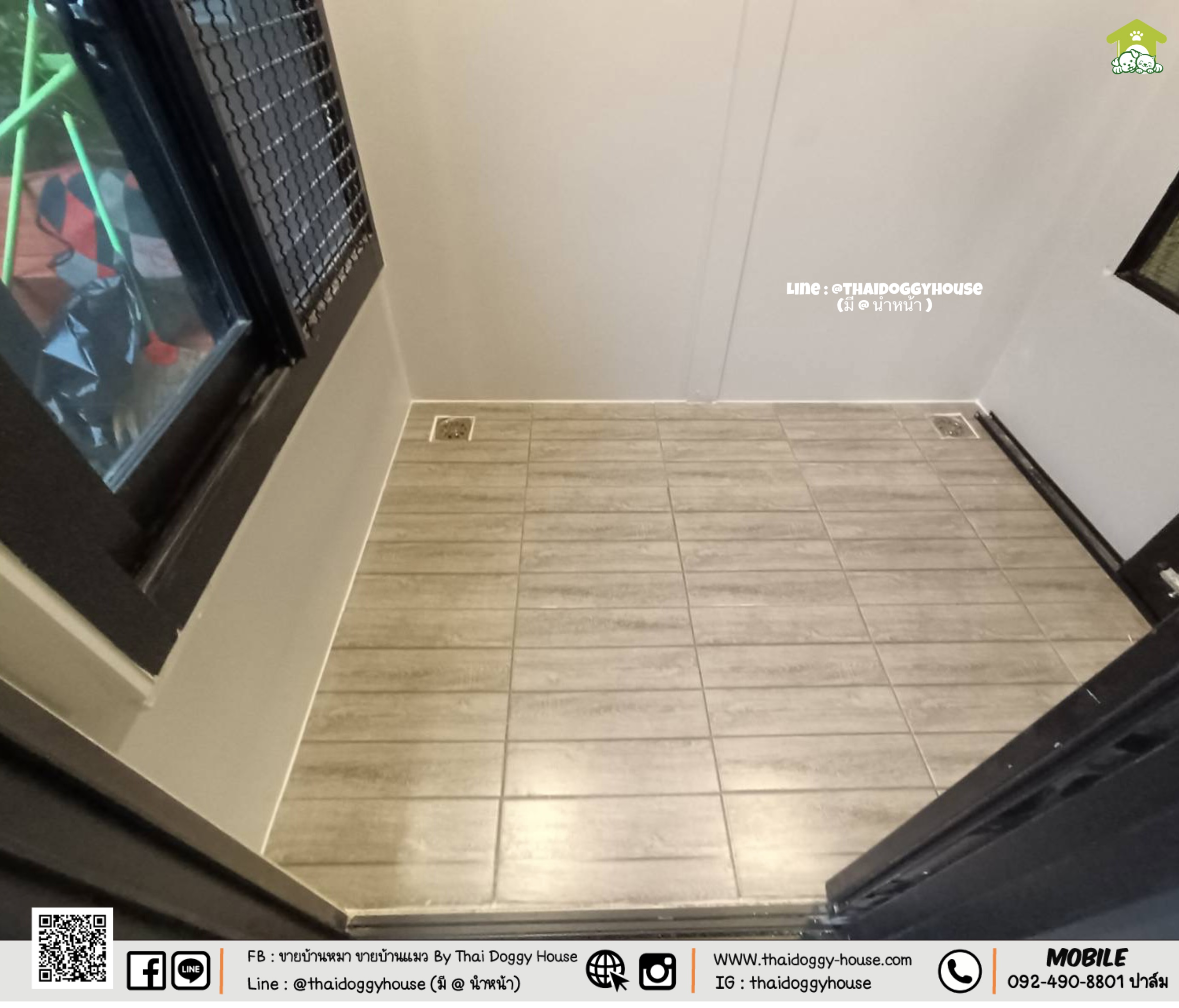 บ้านหมา บ้านแมวติดแอร์ " 𝐌𝐎𝐃𝐄𝐑𝐍 𝐒𝐓𝐘𝐋𝐄" ฟังก์ชั่นครบ หลังใหญ่ แบ่งออกเป็น 2 โซน ระบายอากาศได้ดี 🌳🍃