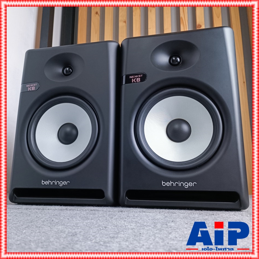 1คู่ BEHRINGER K-8 ACTIVE ตู้ลำโพงมอนิเตอร์ ลำโพงมอนิเตอร์สำหรับห้องบันทึกเสียง 150 วัตต์ Class-D ดอกลำโพงขนาด 8 นิ้ว K 8 K8 เอไอ-ไพศาล +++