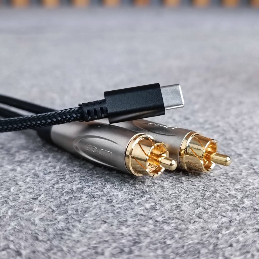 ยาว1.5เมตร LIDGE YM-402 1.5เมตร สาย USB TYPE-C ออก RCAx2 สายสัญญาณเสียง type C - RCAx2 เอไอ-ไพศาล