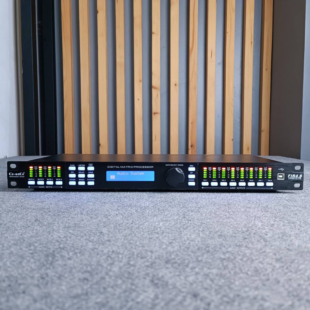 CEANCE FIR4.8 Digital Speaker Controller รุ่นใหม่ ครอสดิจิตอล 4 in 8 out Ce-anCe FIR 4.8 CE ANCE เอไอ-ไพศาล