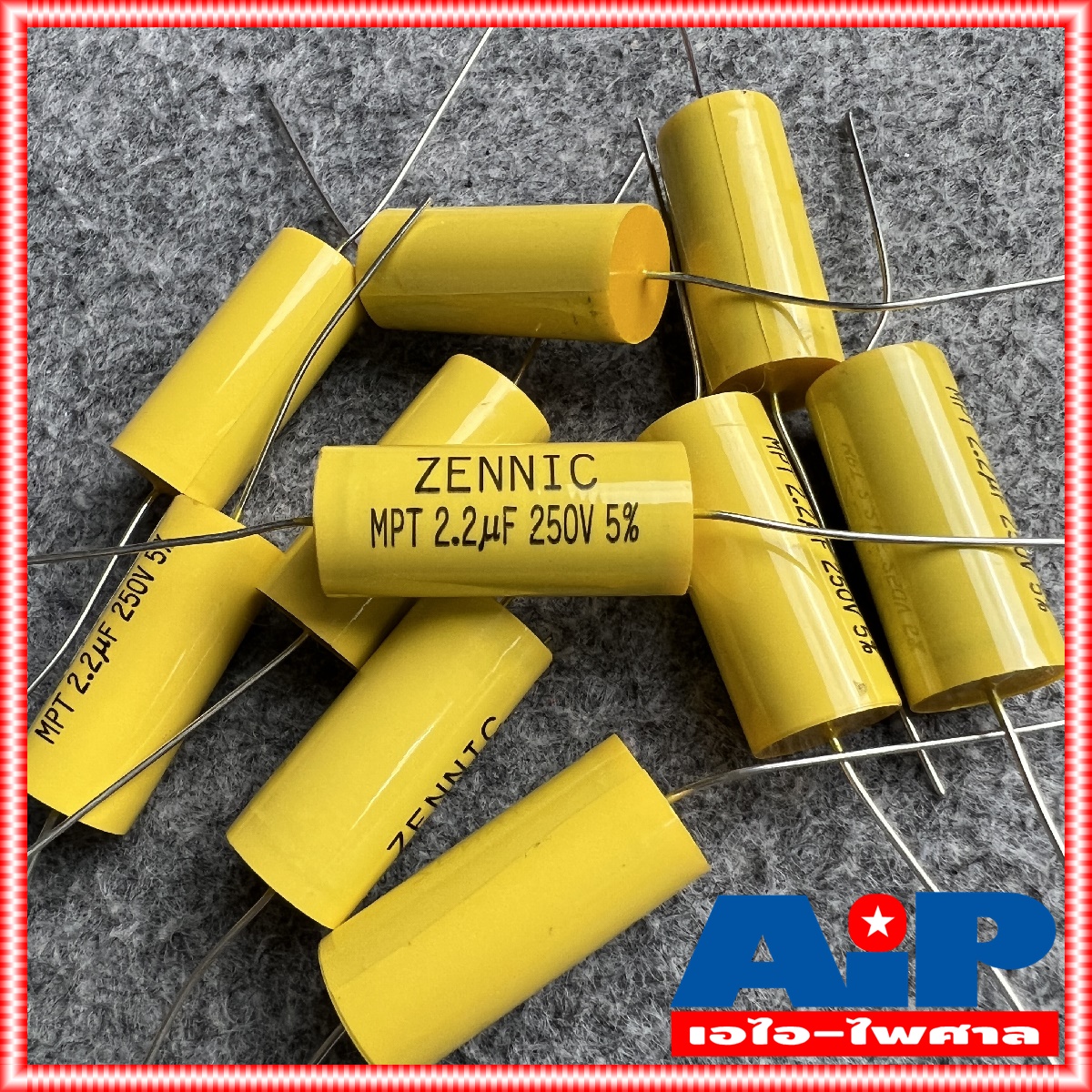 10ตัว ZENNIC C2.2/250V MPT สีเหลือง Cเสียงแหลม คาปาซิเตอร์ คอนเดนเซอร์ ซีเสียงแหลม ซ๊2.2/250โวลต์ ซีตัดเสียงแหลม เอไอ-ไพศาล