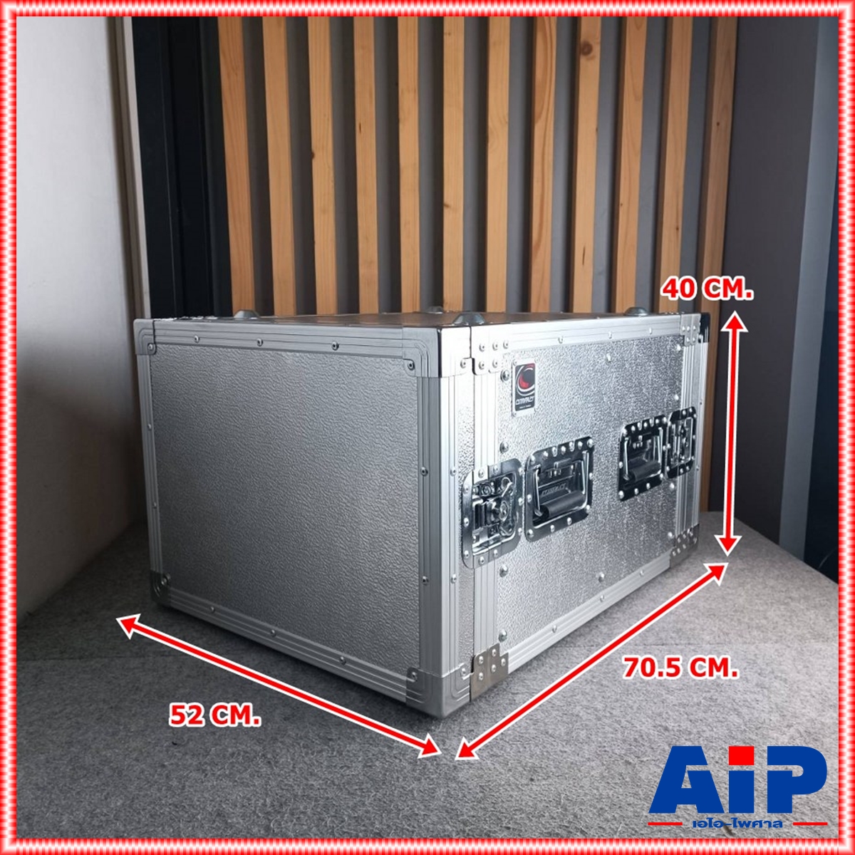 COMPACT B-8U 2ฝาหน้า-หลัง ลึก21" ผิวอลูมิเนียม แร็ค กล่องใส่เครื่องเสียง แร็คลึก21นิ้ว RACK8U เอไอ-ไพศาล