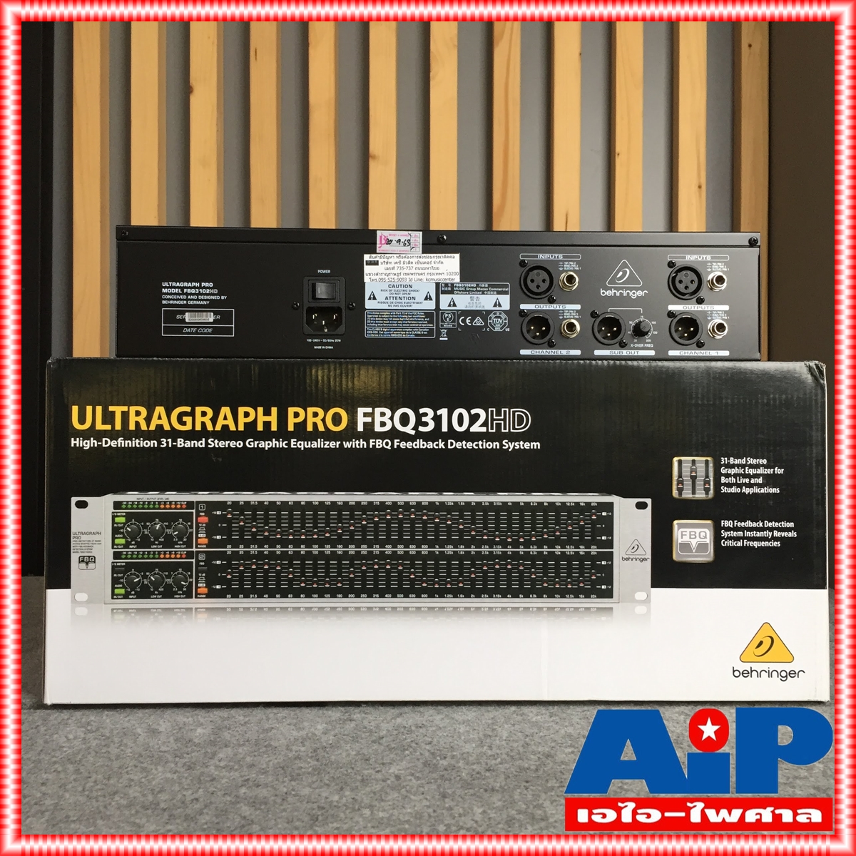 BEHRINGER FBQ-3102 EQ fbq 3102 fbq3102 เครื่องปรับแต่งเสียง เครื่องเสียง อีคิว เอไอ-ไพศาล +++