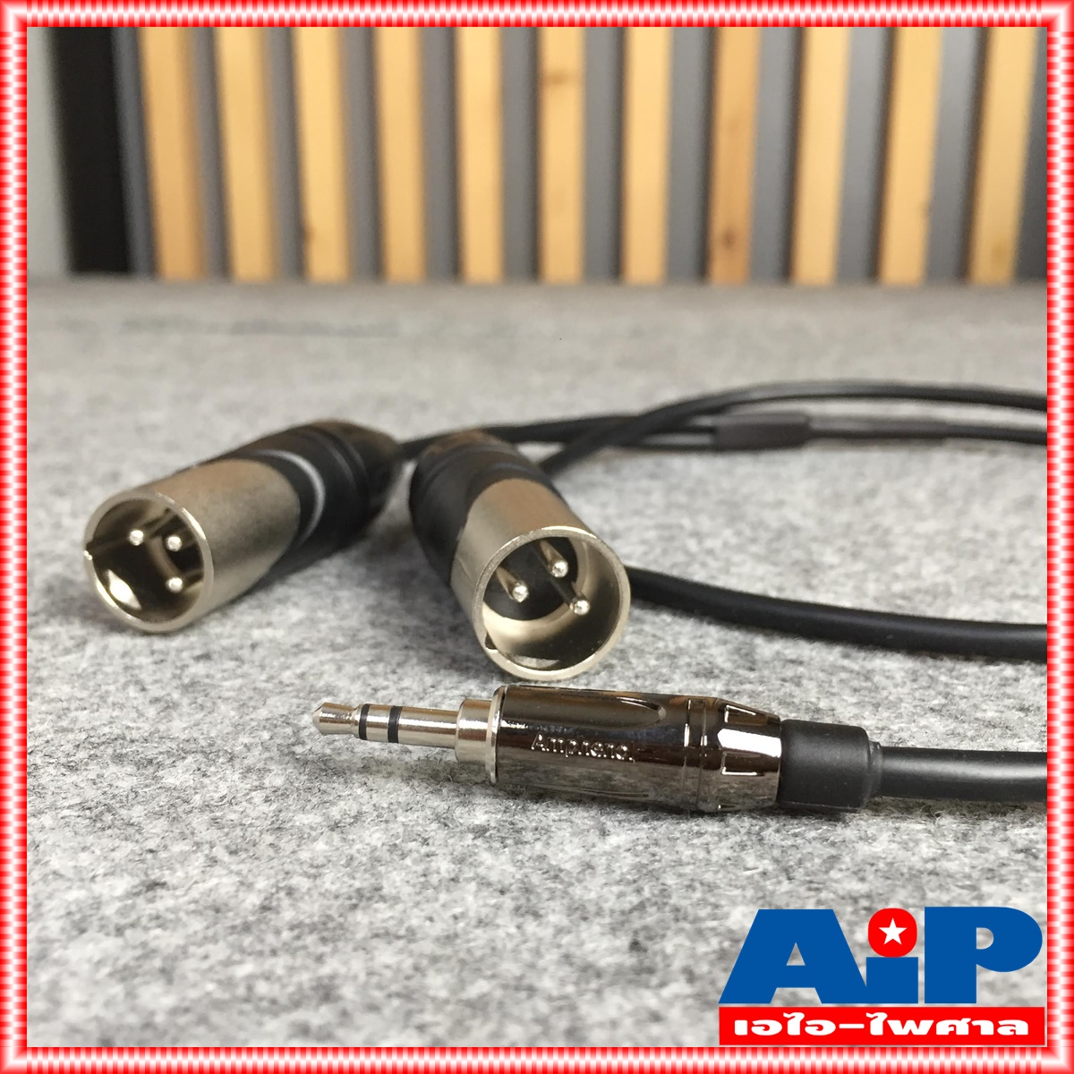 1เมตร AMPHENOL สายTR-ST-XLRผู้x2 1M CA54-0404-WB-001 สายสัญญาณ สายสัญญาณเสียง สายเสียบมิกซ์ เอไอ-ไพศาล