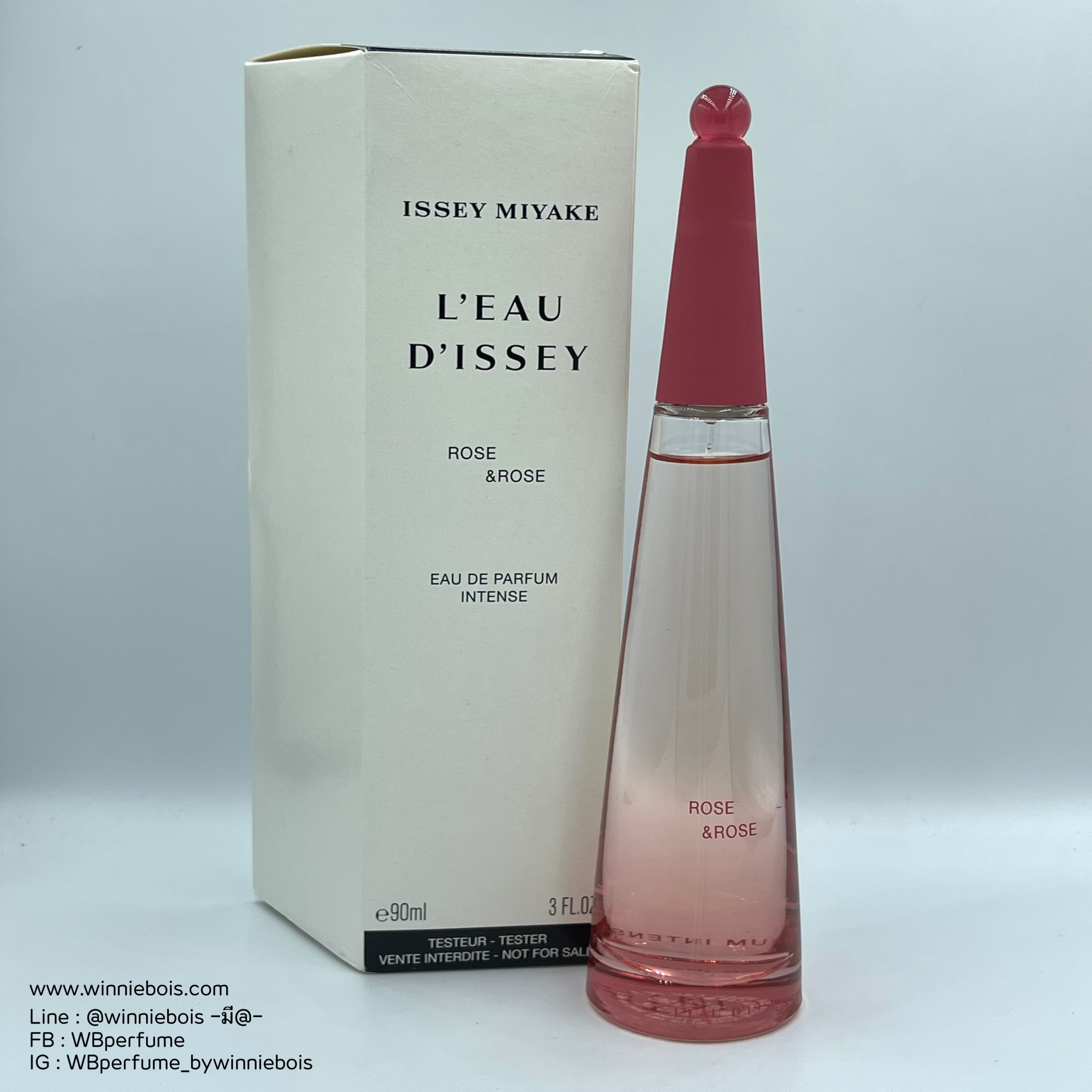 น้ำหอม แท้100% ISSEY MIYAKE ROSE ROSE EDP INTENSE 90ML Tester