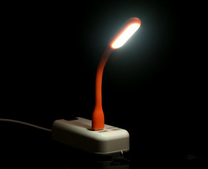 โคมไฟ LED มินิ พกพา ดัดงอได้ มีที่เสียบ USB