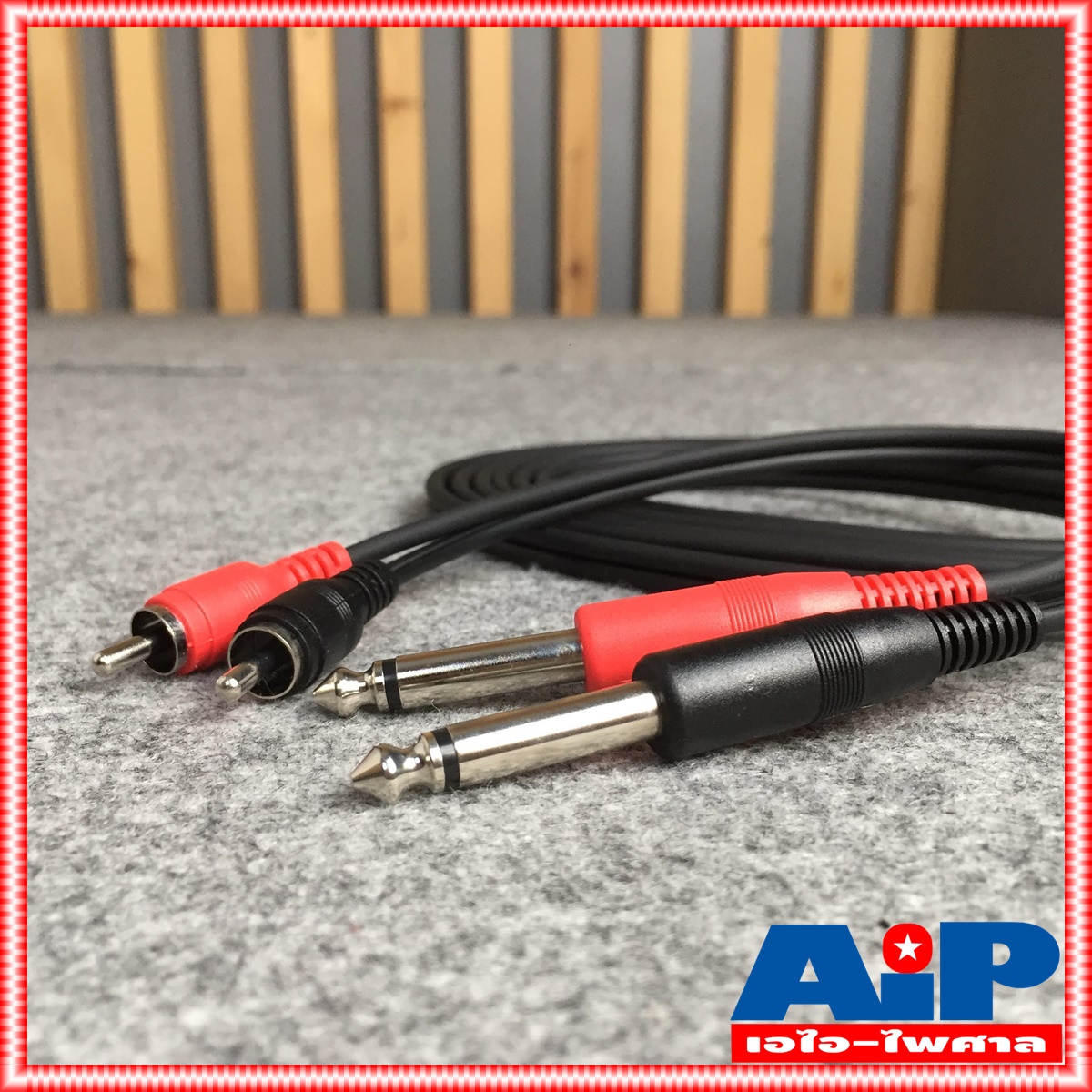 3เมตร DYNACOM J015-9 สาย P.RCAx2-P.MICx2 ความยาว 3เมตร ไดน่าคอม สาย RCA x2 ออก PHONE x2 3M สายอาร์ซีเอ ออก ไมค์ x2
