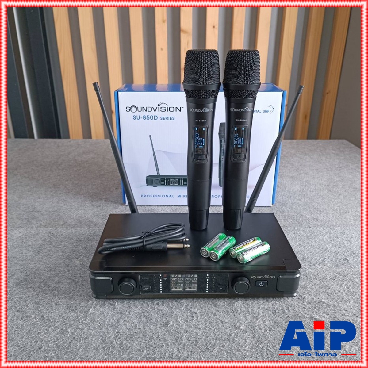 SOUNDVISION SU-850DA/HT ไมค์ลอยคู่ ชุดไมค์ลอย ดิจิตอล มือถือคู่ ย่าน UHF SU-850DA SU850DA SU850 DA SU 850 DA เอไอ-ไพศาล +++