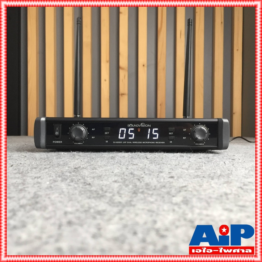 ความถี่ใหม่ กสทช SOUNDVISION SU-820D ไมค์ลอยคู่ ไมโครโฟนไร้สาย ปรับความถี่ได้ ชุดไมค์ลอย มือถือคู่ ย่าน UHF SU 820D SU 820 D SU820 D SU820D เอไอ-ไพศาล