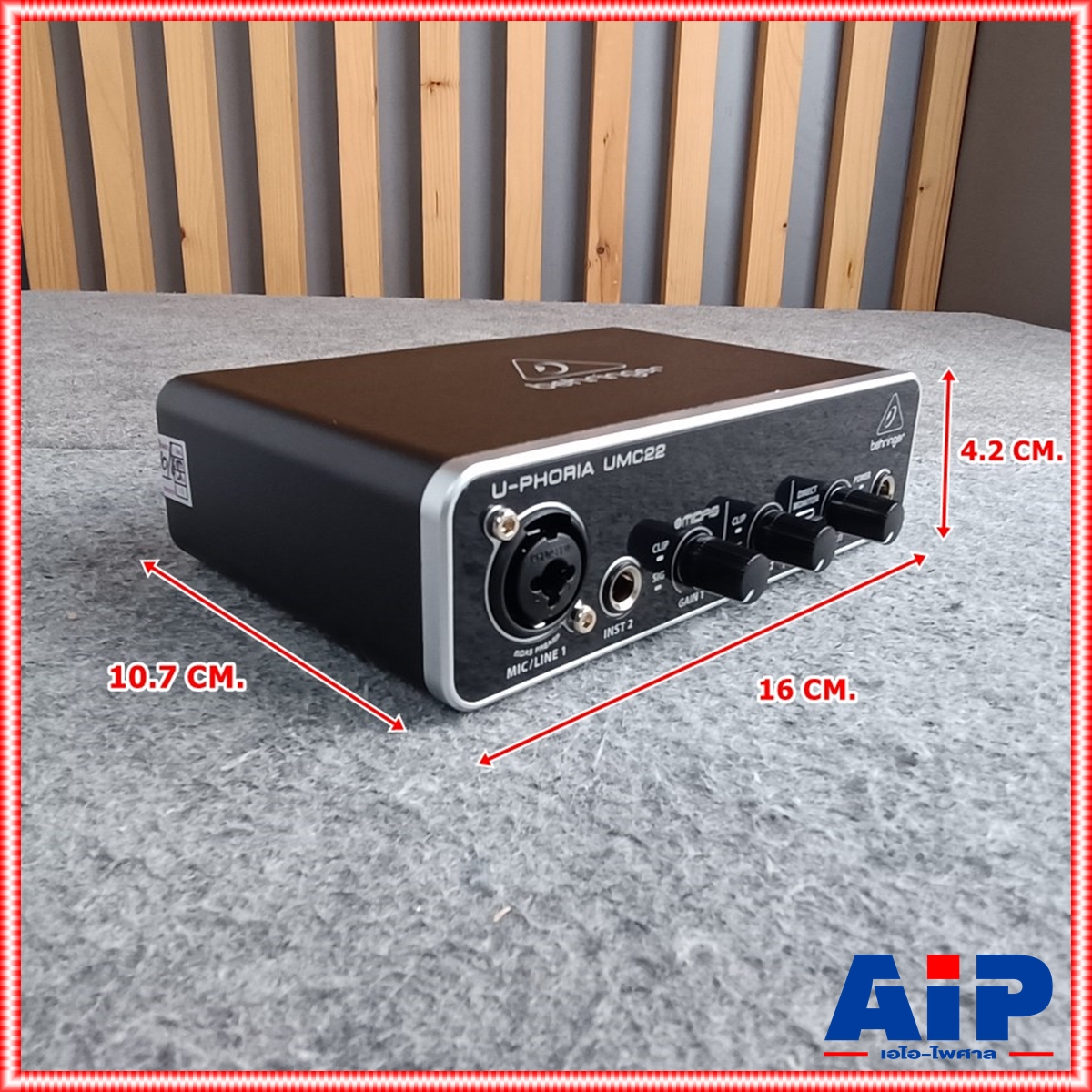BEHRINGER U-PHORIA UMC22 USB Audio Interface ออดิโอ อินเตอร์เฟส UMC 22 UMC-22 U PHORIA +++