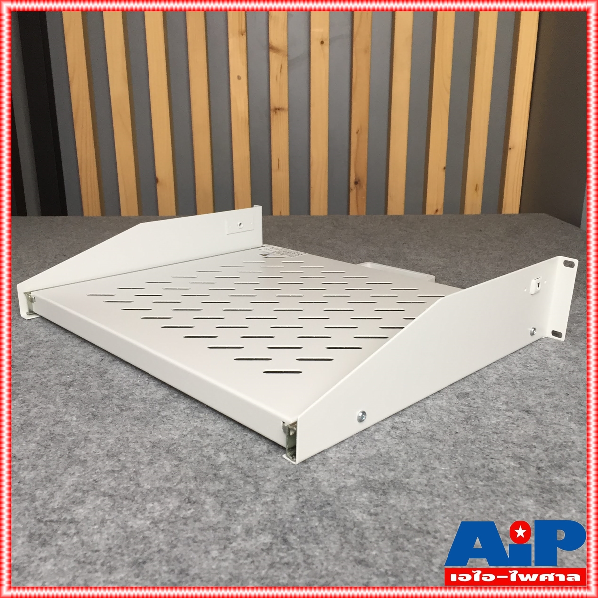 สีขาว NPE SLIDE TRESTLE SUPPORT OS-700 ถาดสไลด์ ถาดรองสไลด์ ถาด สไลด์ ใส่แร็ค วาง มิกเซอร์ OS700 OS 700 เอไอ-ไพศาล