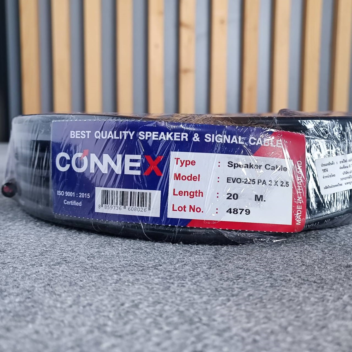 ขด20เมตร CONNEX EVO-225 2x2.5mm สายลำโพง กลมดำ ขนาด2.5mm. สายลำโพงกลางแจ้ง EVO225 EVO 225 ทองแดงแท้ เอไอ-ไพศาล