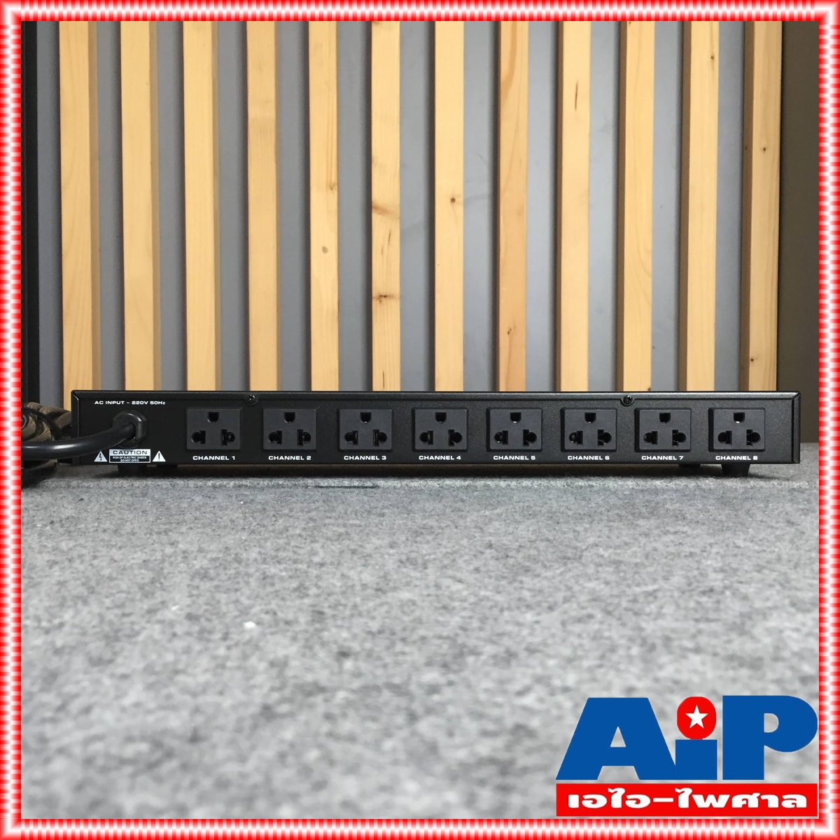 NTS PR810V โชว์โวลท์ POWER DISTRIBUTION pr-810v ปลั๊กรางจ่ายไฟสำหรับติดแล็ค BREAKER OUTLET PR 810 V เอไอ-ไพศาล