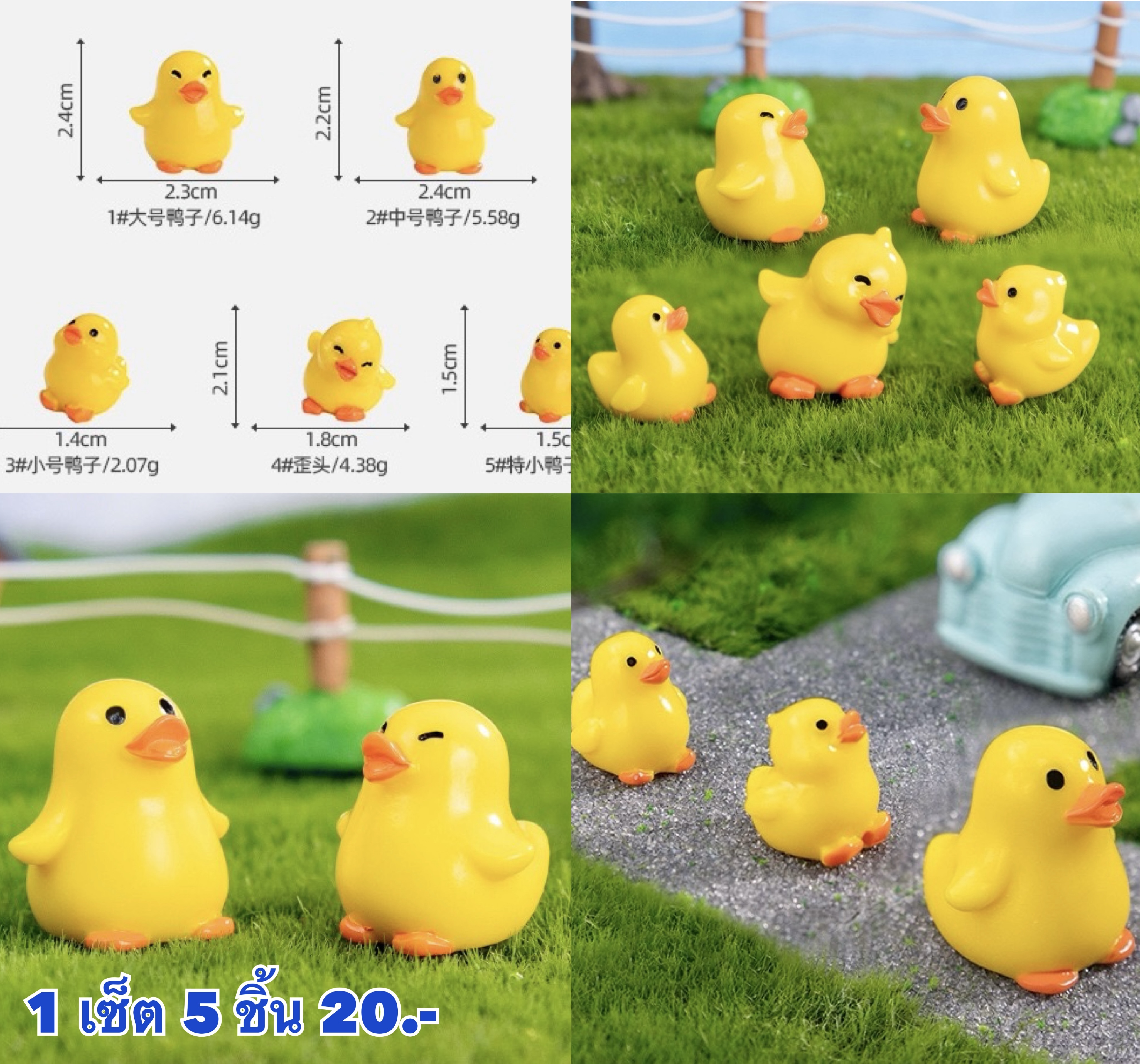 ลูกเป็ดเหลือง 5 ชิ้น
