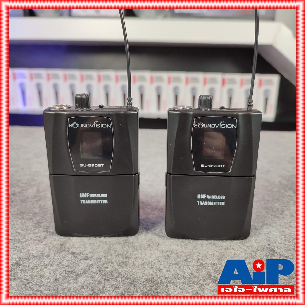 SOUNDVISION SU-890D-II/BT (LV-X) ไมค์ลอยหนีบคู่ ย่าน UHF SU 890 D II/BT SU890D II/BT SU 890DII/BT SU890DII/BT เอไอ-ไพศาล