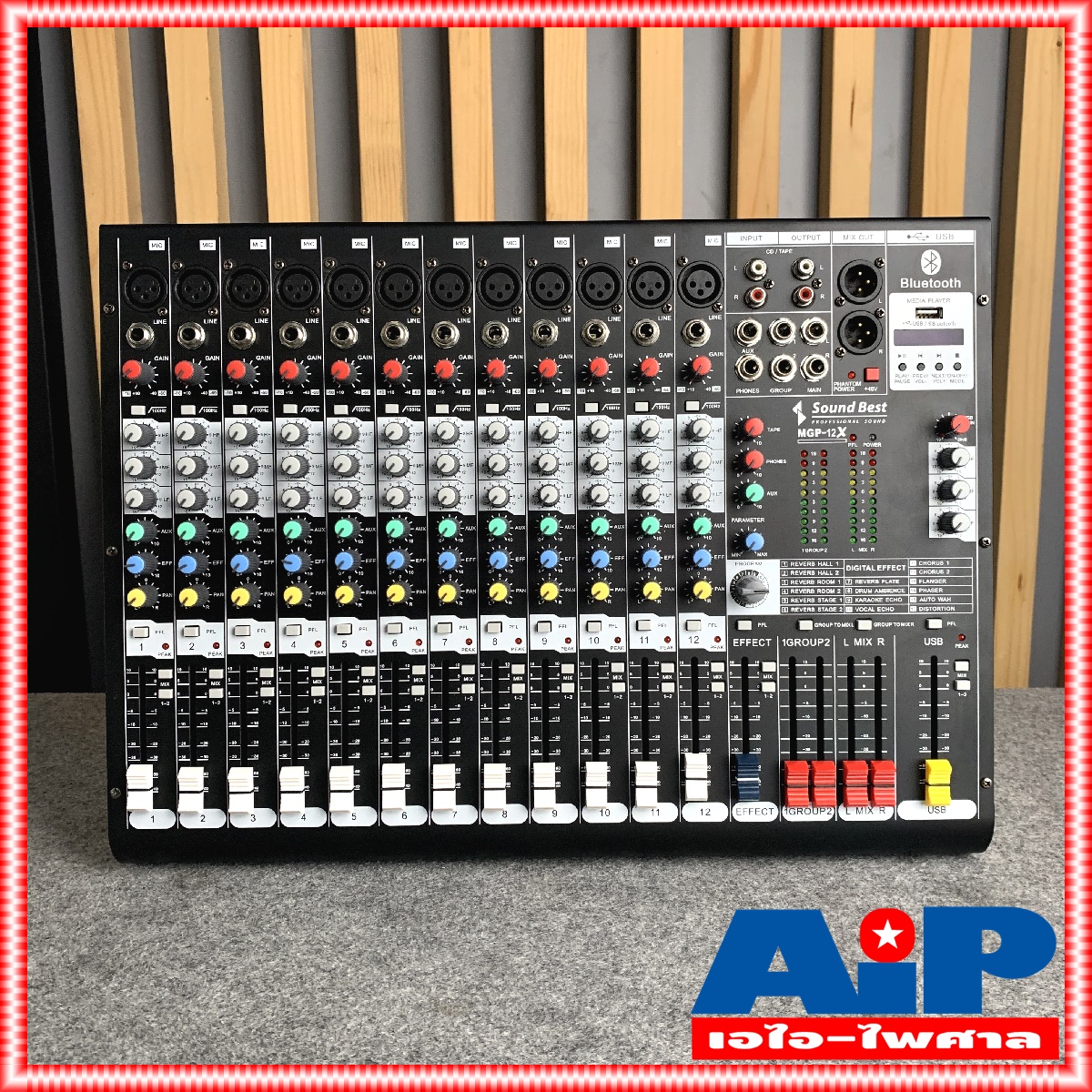 SOUNDBEST MGP12X mixer มิก มิกเซอร์ ซาวเบส เอ็มจีพี 12 MGP 12X MGP12X MGP12 MG12X 12CH 12 ช่อง +++