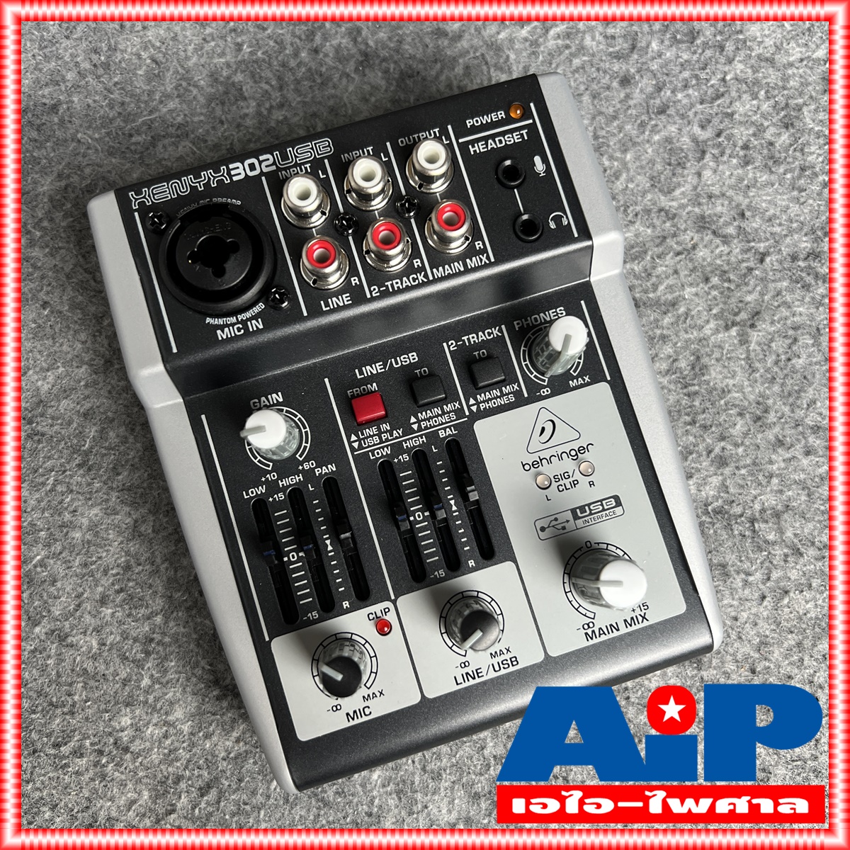 BEHRINGER XENYX-302 USB mixer XENYX 302USB ( มิกเซอร์ 302 USB พร้อม USB/Audio Interface ) XENYX302USB +++