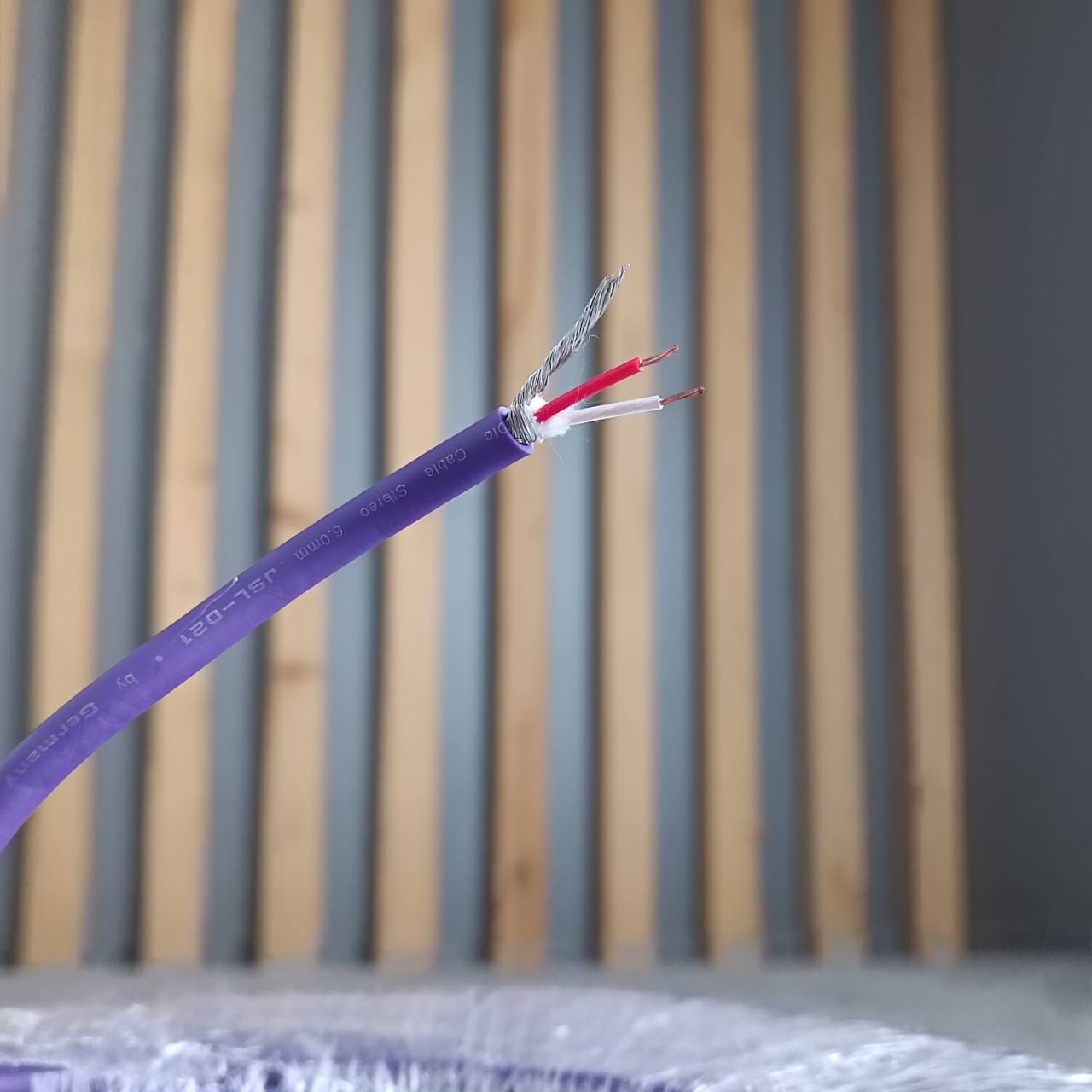 สีม่วง ขด50เมตร DYNACOM JSL-021 สายไมค์STสีม่วง 6MM สายไมค์ สายไมค์สเตอริโอ JSL021 JSL 021 เอไอ-ไพศาล