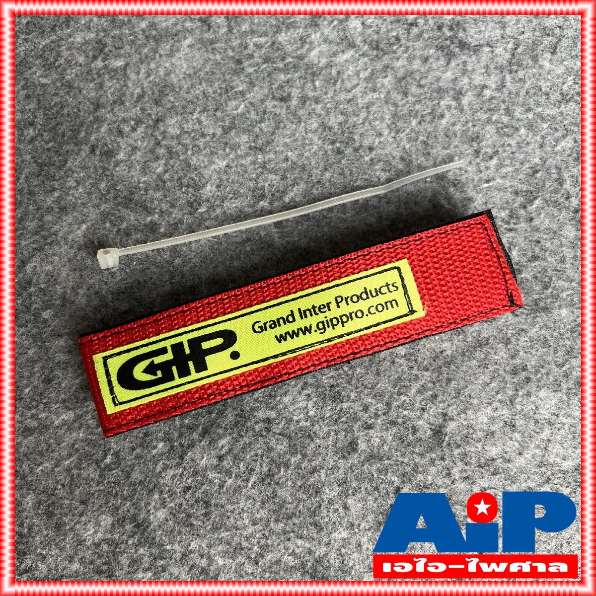 แพ็ค10เส้น สายรัดGIP สีแดง สายรัดสาย สายรัดสายลำโพง สายรัดสายสัญญาณ GIP สายรัด ยาว 272mm