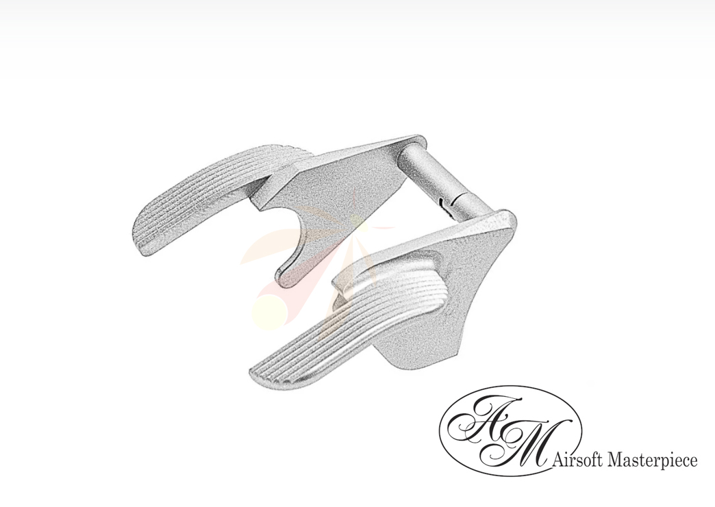 Airsoft Masterpiece Steel Thumb Safeties – SV (STS-3SM) Matt Silver