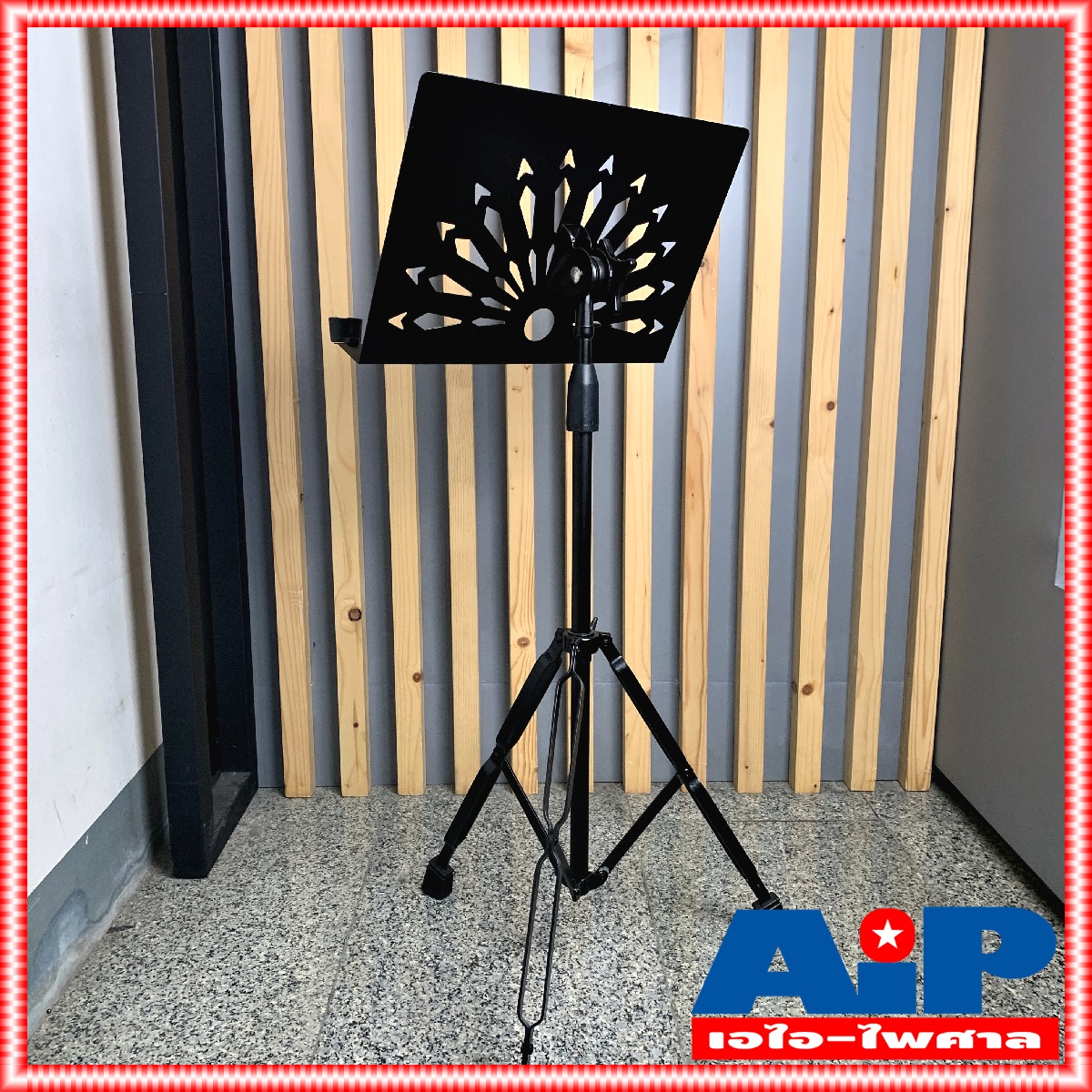 ขาตั้งโน๊ตสีดำ MS-1 ขาตั้งโน๊ต ขาตั้ง ขาตั้งโน๊ตเพลง MS 1 ขาตั้งโน้ตเพลง แบบพกพา ขาตั้ง วางโน๊ตดนตรี ก้ม-เงย เอไอ-ไพศาล